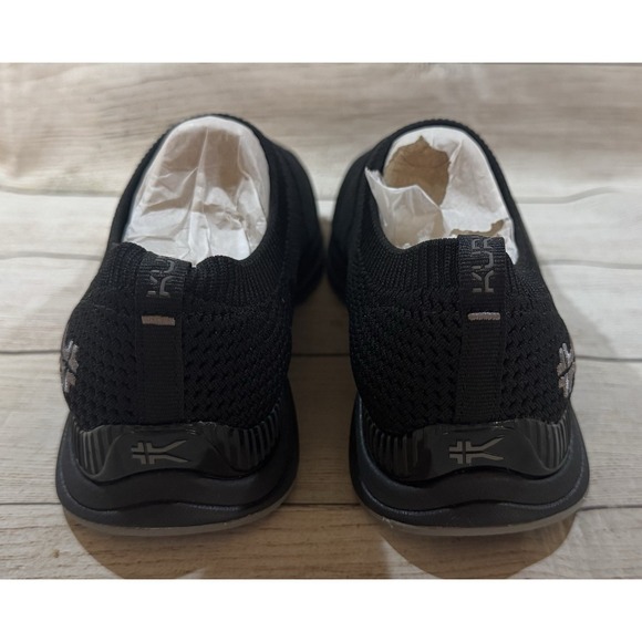 Kuru Stride Slip On Shoes Athletic Sneakers Jet Black / Slate Gray Sz US: 8 W - Picture 2 of 6